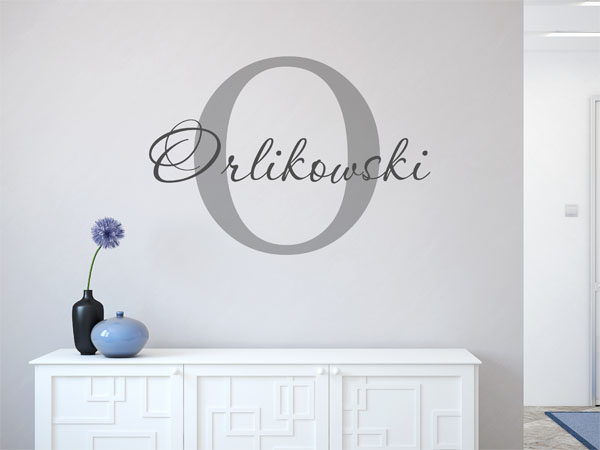 Wandtattoo Orlikowski Nachname