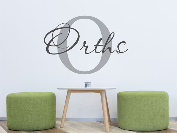 Wandtattoo Orths Nachname