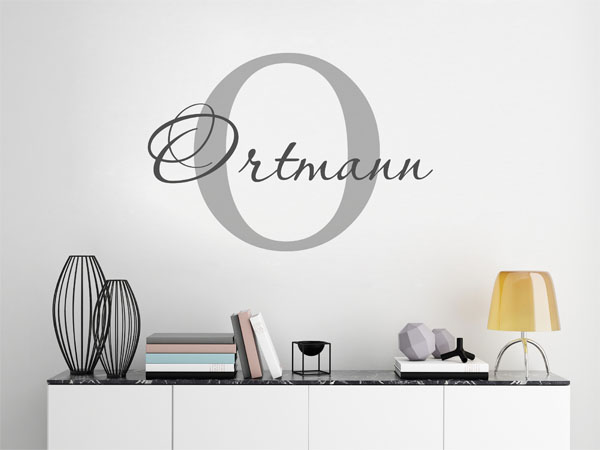 Wandtattoo Ortmann Nachname