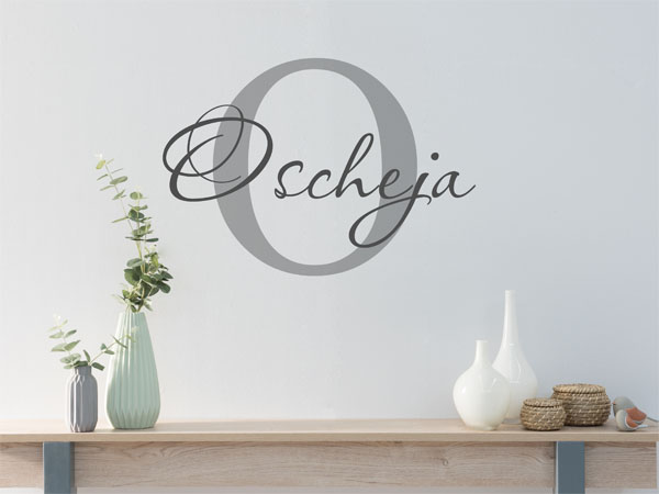 Wandtattoo Oscheja Nachname