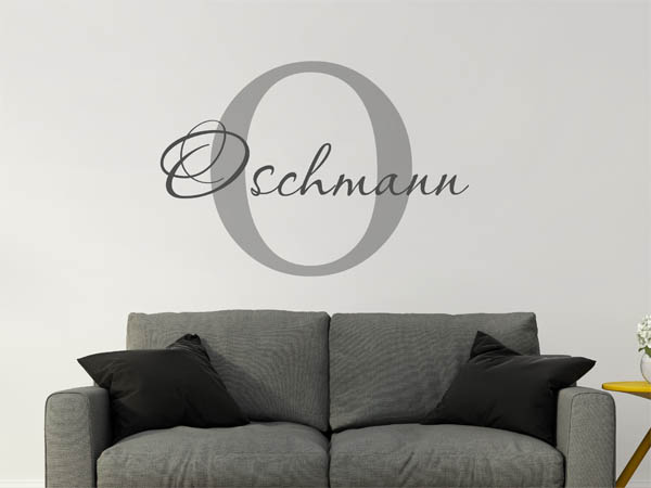 Wandtattoo Oschmann Nachname
