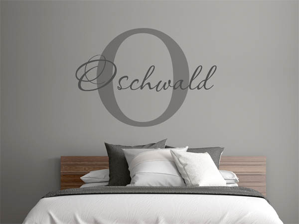 Wandtattoo Oschwald Nachname