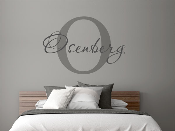Wandtattoo Osenberg Nachname