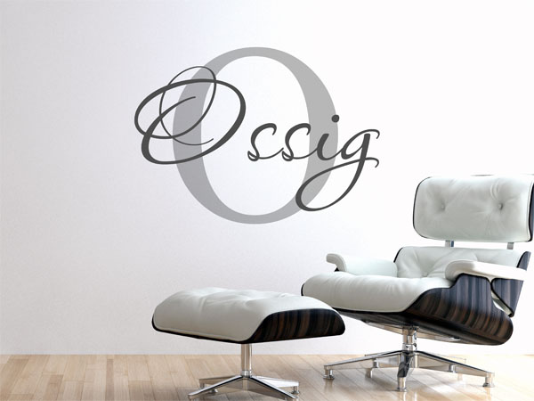 Wandtattoo Ossig Nachname