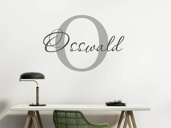 Wandtattoo Osswald Nachname