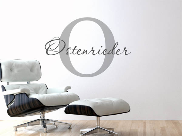 Wandtattoo Ostenrieder Nachname