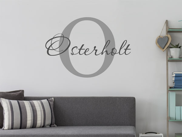 Wandtattoo Osterholt Nachname