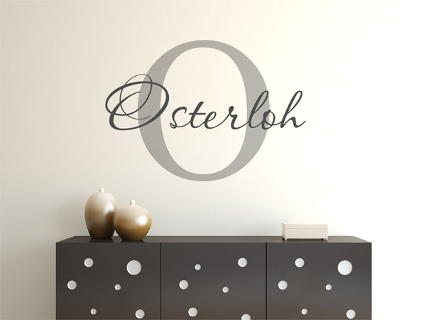 Wandtattoo Osterloh Nachname