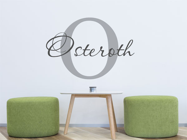 Wandtattoo Osteroth Nachname