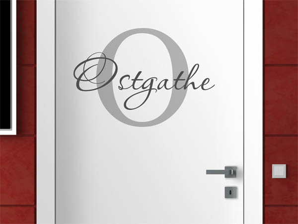 Wandtattoo Ostgathe Nachname