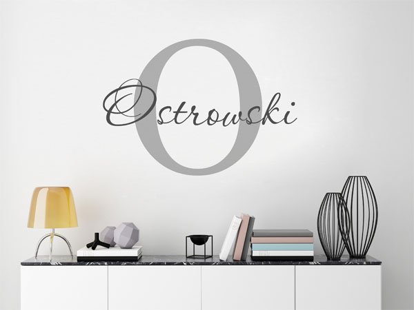 Wandtattoo Ostrowski Nachname