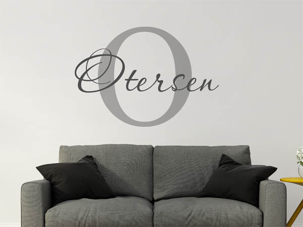 Wandtattoo Otersen Nachname