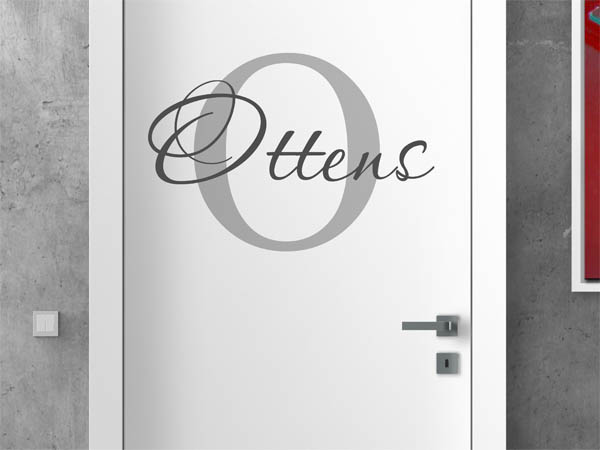 Wandtattoo Ottens Nachname