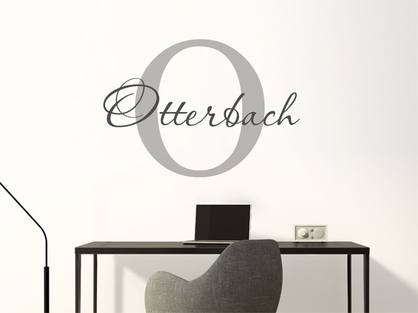 Wandtattoo Otterbach Nachname