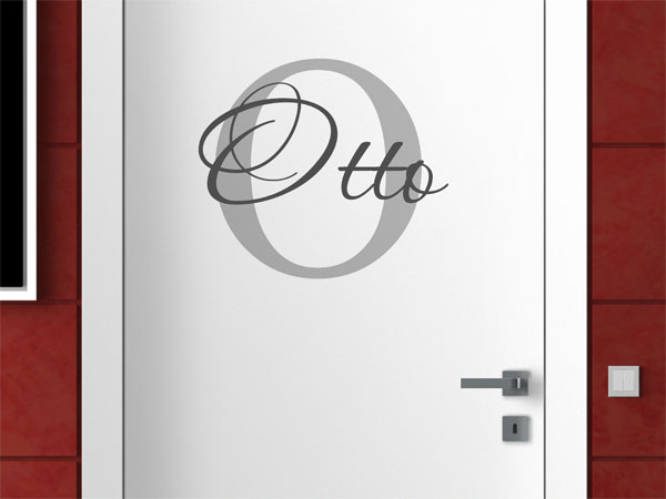 Wandtattoo Otto Nachname