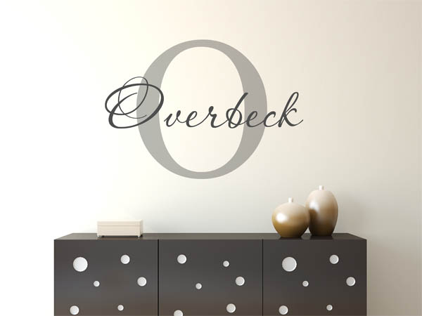 Wandtattoo Overbeck Nachname