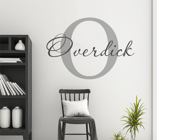 Wandtattoo Overdick Nachname