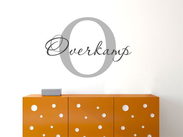 Wandtattoo Overkamp Nachname