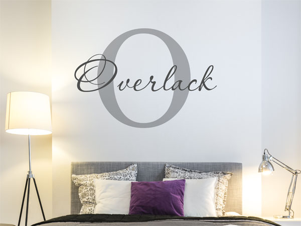 Wandtattoo Overlack Nachname