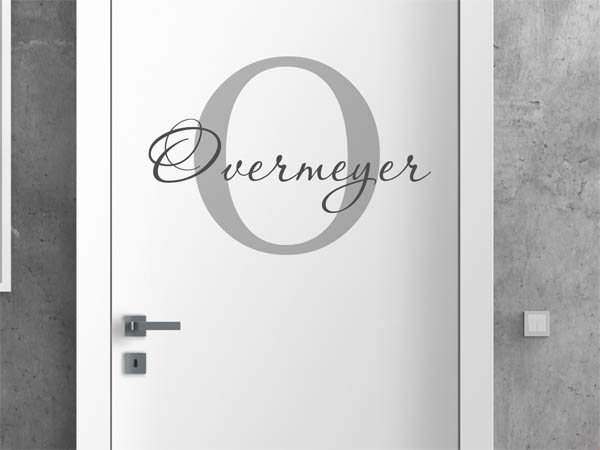 Wandtattoo Overmeyer Nachname