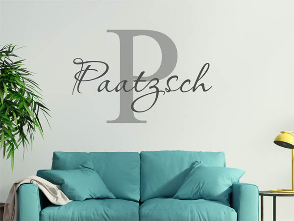 Wandtattoo Paatzsch Nachname