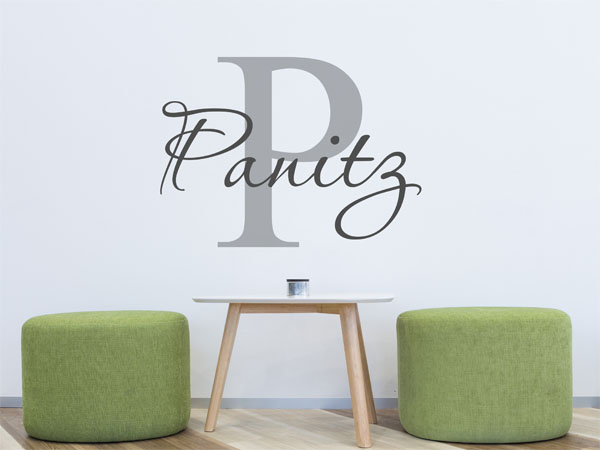 Wandtattoo Panitz Nachname