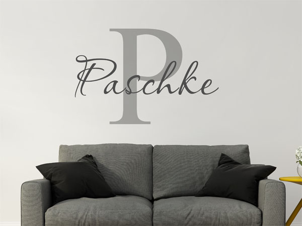 Wandtattoo Paschke Nachname