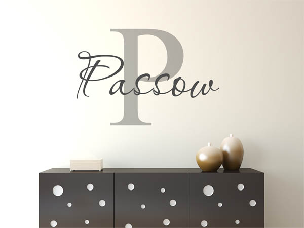 Wandtattoo Passow Nachname