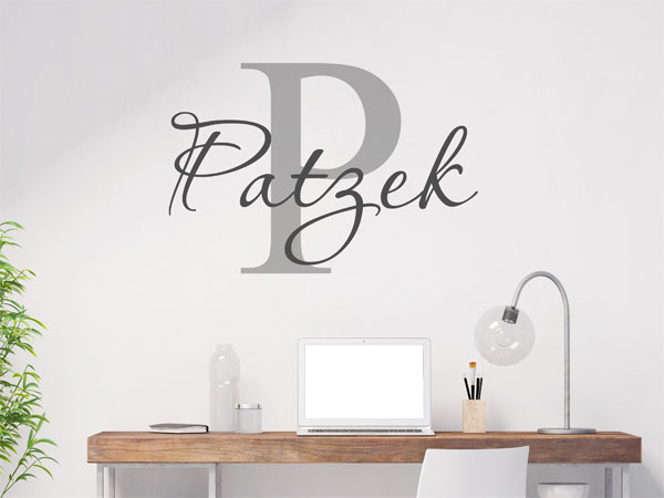 Wandtattoo Patzek Nachname