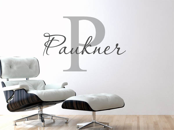 Wandtattoo Paukner Nachname