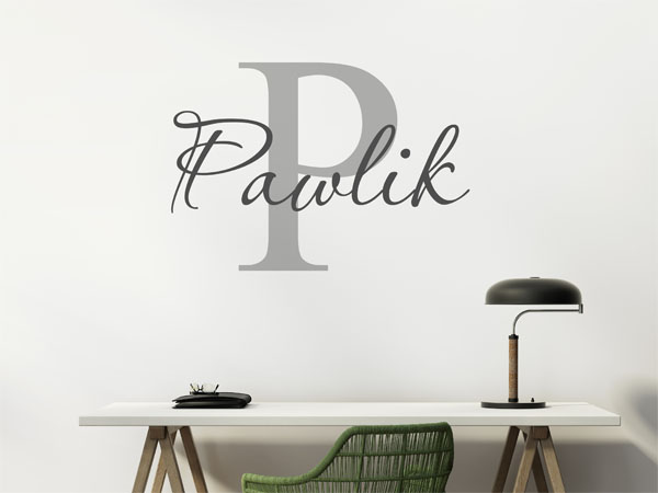 Wandtattoo Pawlik Nachname