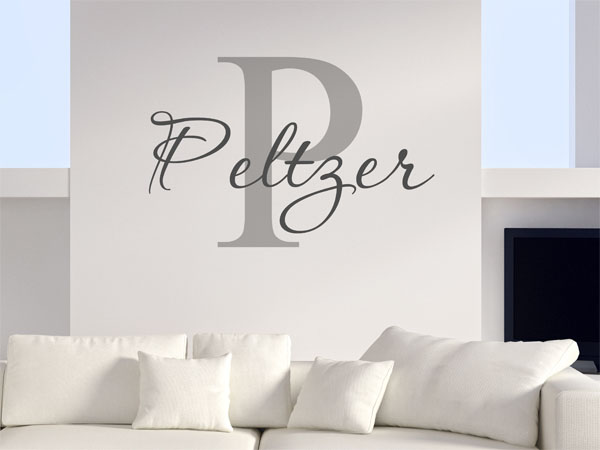 Wandtattoo Peltzer Nachname