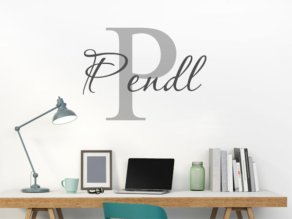 Wandtattoo Pendl Nachname