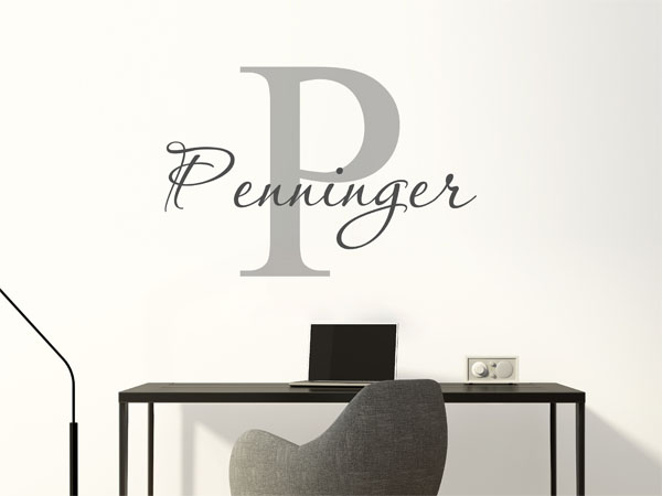 Wandtattoo Penninger Nachname