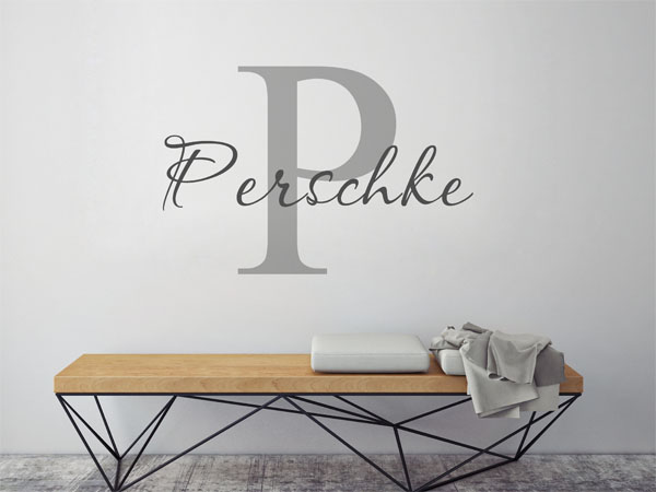 Wandtattoo Perschke Nachname