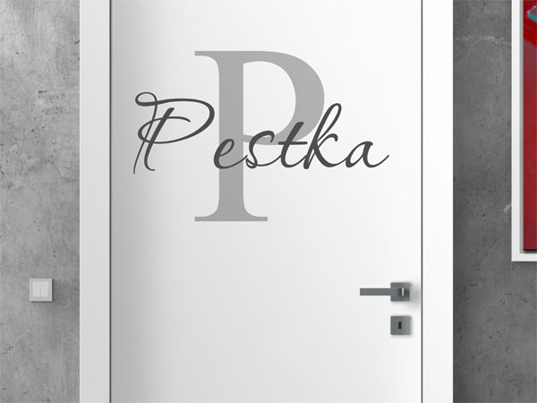 Wandtattoo Pestka Nachname