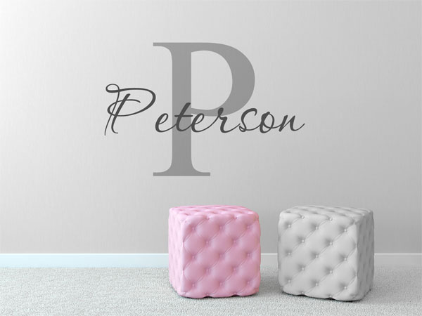 Wandtattoo Peterson Nachname
