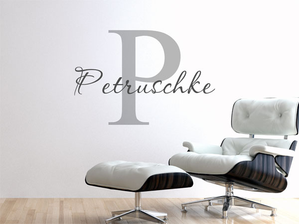 Wandtattoo Petruschke Nachname
