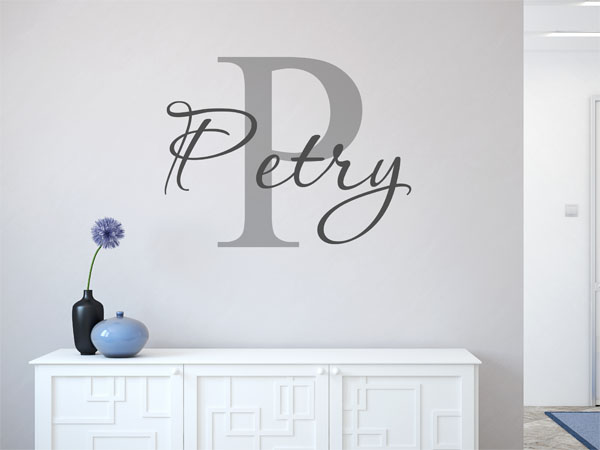 Wandtattoo Petry Nachname