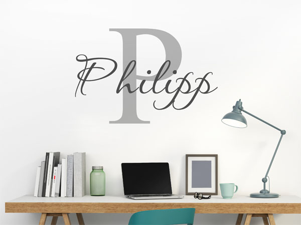 Wandtattoo Philipp Nachname