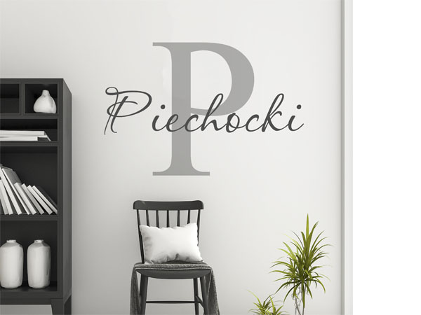 Wandtattoo Piechocki Nachname