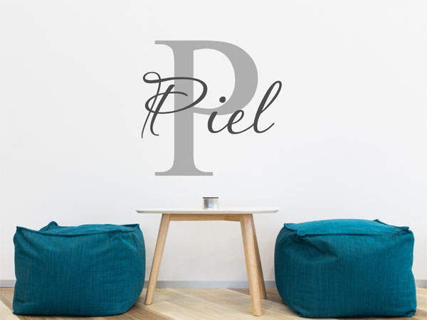Wandtattoo Piel Nachname