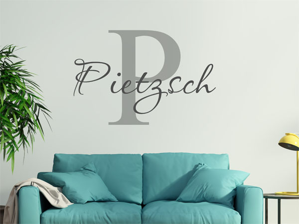 Wandtattoo Pietzsch Nachname