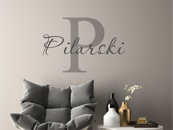Wandtattoo Pilarski Nachname