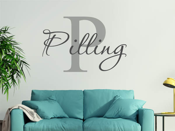 Wandtattoo Pilling Nachname