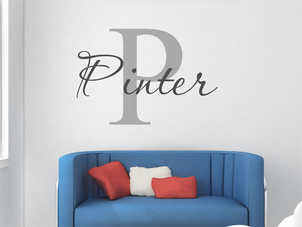 Wandtattoo Pinter Nachname