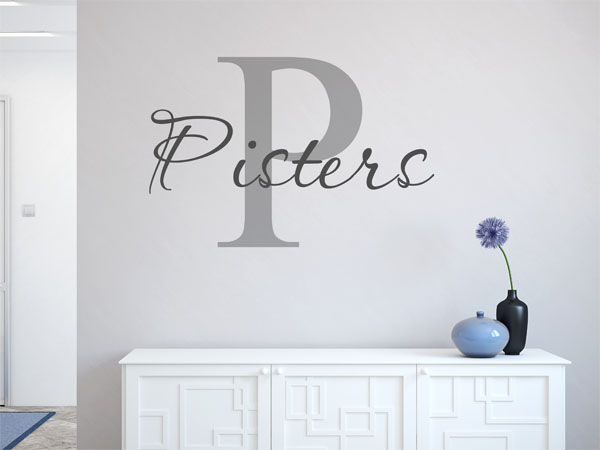Wandtattoo Pisters Nachname