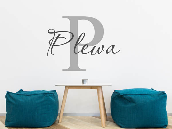 Wandtattoo Plewa Nachname