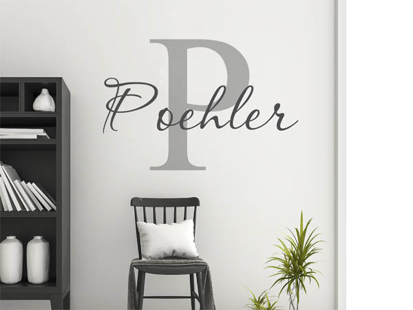 Wandtattoo Poehler Nachname