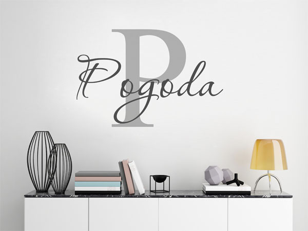 Wandtattoo Pogoda Nachname